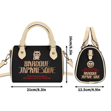 Load image into Gallery viewer, ONIQUE BLACK Womens Leather Mini Small Boston Bag Satchel Handbag