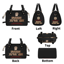 Load image into Gallery viewer, ONIQUE BLACK Womens Leather Mini Small Boston Bag Satchel Handbag