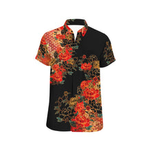 Load image into Gallery viewer, Samurai Shogun crest art Short Sleeve Shirt B