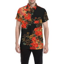 Load image into Gallery viewer, Samurai Shogun crest art Short Sleeve Shirt B