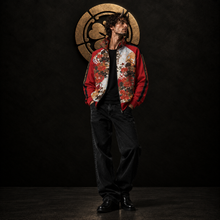 Charger l'image dans la galerie, Unisex Kimono Stand Collar Jacket B