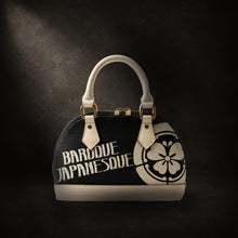 Carica l'immagine nel visualizzatore di Gallery, Dome Satchel Handbag – Signature Logo / Black
