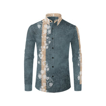 Cargar imagen en el visor de la galería, Samurai Shogun crest art Long Sleeve Shirt R