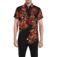 Load image into Gallery viewer, Samurai Shogun crest art Short Sleeve Shirt K