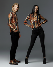 Cargar imagen en el visor de la galería, Samurai Shogun crest art Long Sleeve Shirt J