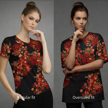 Laden Sie das Bild in den Galerie-Viewer, Women’s cotton crew neck t-shirt C