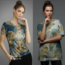 Laden Sie das Bild in den Galerie-Viewer, Women’s cotton crew neck t-shirt A