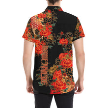 Load image into Gallery viewer, Samurai Shogun crest art Short Sleeve Shirt B