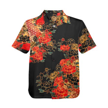 Load image into Gallery viewer, Samurai Shogun crest art Aloha Shirt B