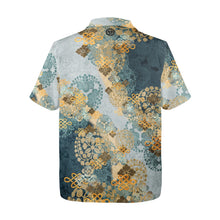 Laden Sie das Bild in den Galerie-Viewer, Samurai Shogun crest art Aloha Shirt C