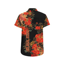 Load image into Gallery viewer, Samurai Shogun crest art Short Sleeve Shirt B