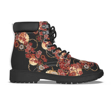 画像をギャラリービューアに読み込む, Unisex Vegan Leather Boots –Sakura
