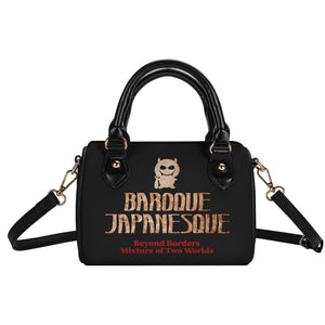 ONIQUE BLACK Womens Leather Mini Small Boston Bag Satchel Handbag
