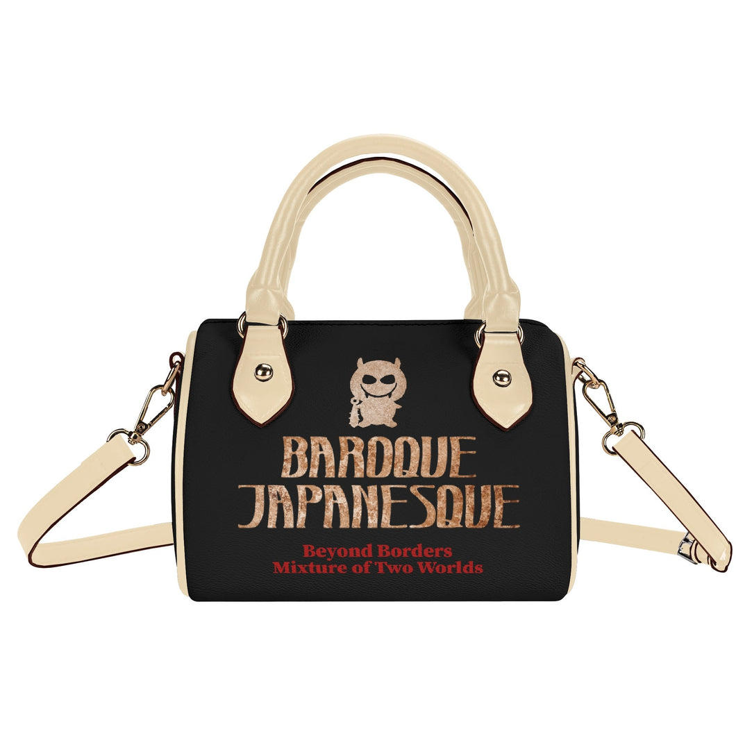 ONIQUE BLACK Womens Leather Mini Small Boston Bag Satchel Handbag
