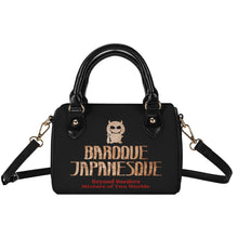 Charger l&#39;image dans la galerie, ONIQUE BLACK Womens Leather Mini Small Boston Bag Satchel Handbag
