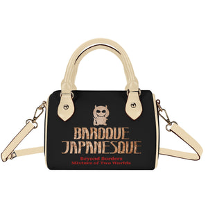 ONIQUE BLACK Womens Leather Mini Small Boston Bag Satchel Handbag