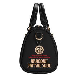 ONIQUE BLACK Womens Leather Mini Small Boston Bag Satchel Handbag
