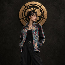 Load image into Gallery viewer, Unisex Kimono Stand Collar Jacket D
