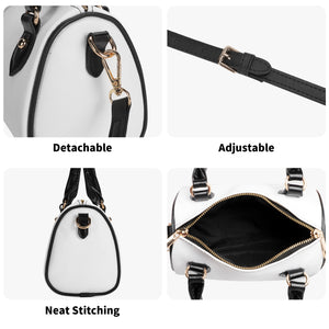 ONIQUE BLACK Womens Leather Mini Small Boston Bag Satchel Handbag
