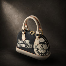 Carica l'immagine nel visualizzatore di Gallery, Dome Satchel Handbag – Signature Logo / Black
