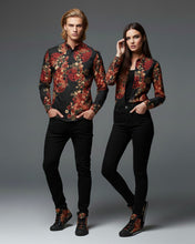 Cargar imagen en el visor de la galería, Samurai Shogun crest art Long Sleeve Shirt K
