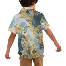 Cargar imagen en el visor de la galería, Samurai Shogun crest art Kids Aloha Shirt C
