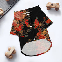 Laden Sie das Bild in den Galerie-Viewer, Samurai Shogun crest art Dog Aloha Shirt B
