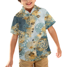 Cargar imagen en el visor de la galería, Samurai Shogun crest art Kids Aloha Shirt C

