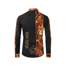 Load image into Gallery viewer, Japanese crest Line Black Long Sleeve Shirt
