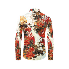 Laden Sie das Bild in den Galerie-Viewer, Kimono design Long Sleeve Shirt with Naoki MORIOKA Logo C
