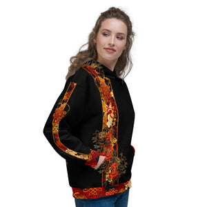 Kimono Crest Line Sudadera con capucha unisex