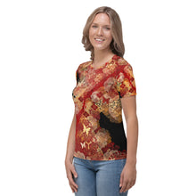 Load image into Gallery viewer, Kimono crest Flower Women&#39;s T-shirt
