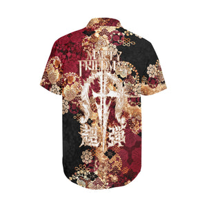 Kimono design Hawaiian Shirt with Marty Friedman Logo A