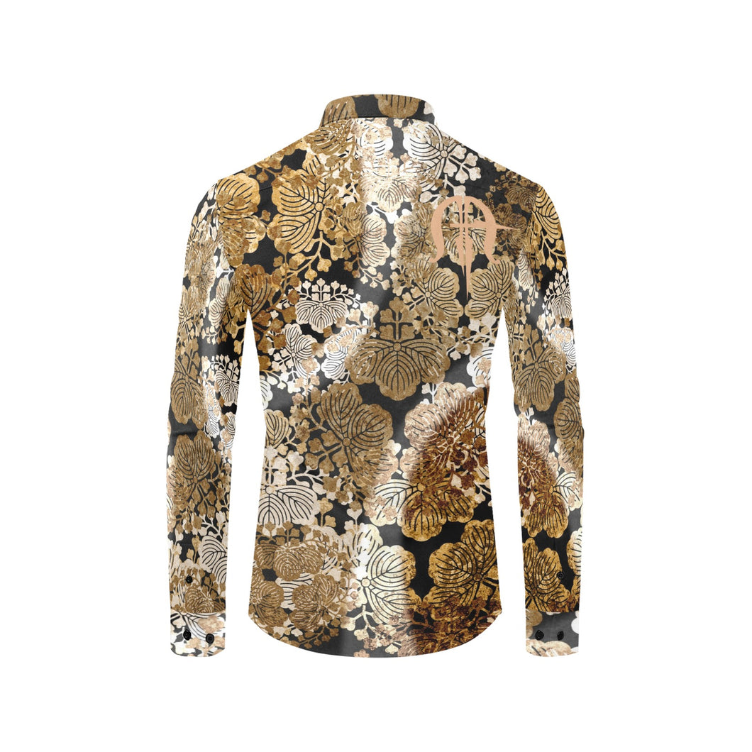 Kimono design Long Sleeve Shirt with Marty Friedman Logo D